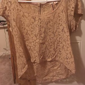 High Low Floral Crop Top